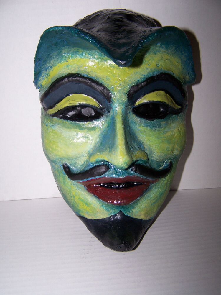 Green Mysterious Face